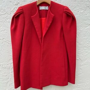 Vintage Carolina Herrera  Blazer In Red Size 6 Purchase  from Martha Boutique